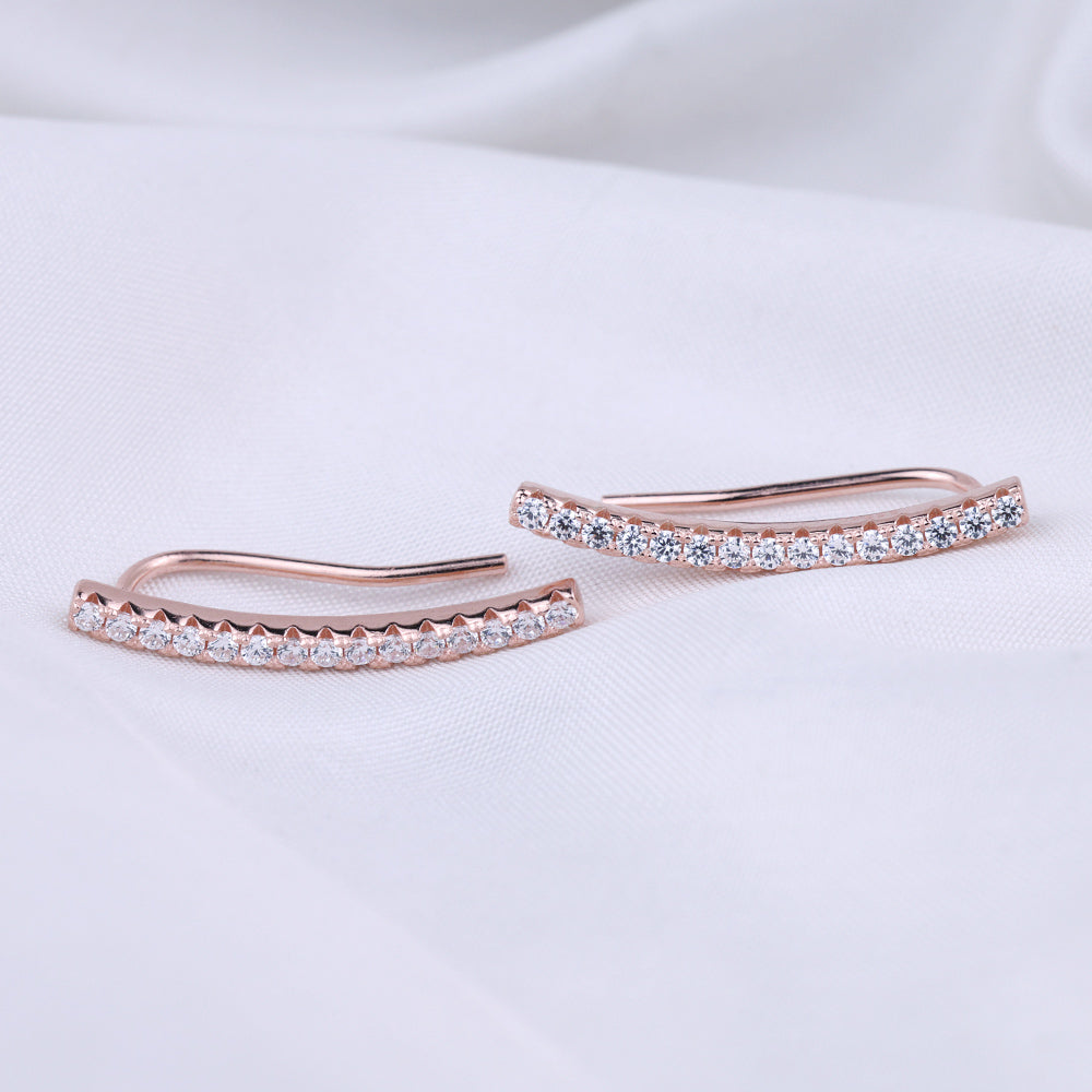 Rose Gold CZ Ear Cuff for Women