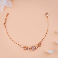 Rose Gold CZ and MOP Bracelet Coimbatore Chennai | Party Wear