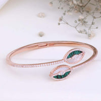 Rose Gold Cz Kada | Premium Kada for Women| Daily Wear
