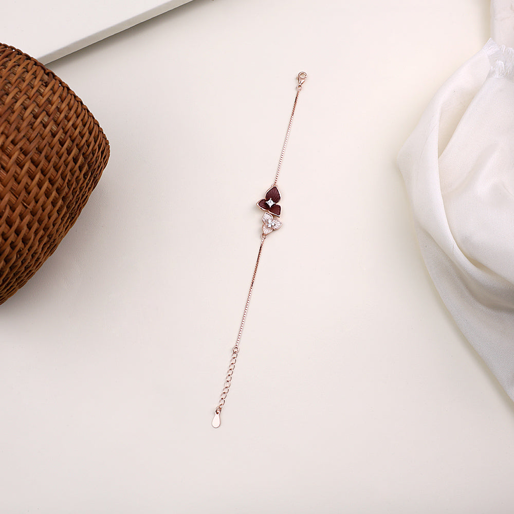 Rose Gold Enamel Bracelet | Premium Jewellery| Modern