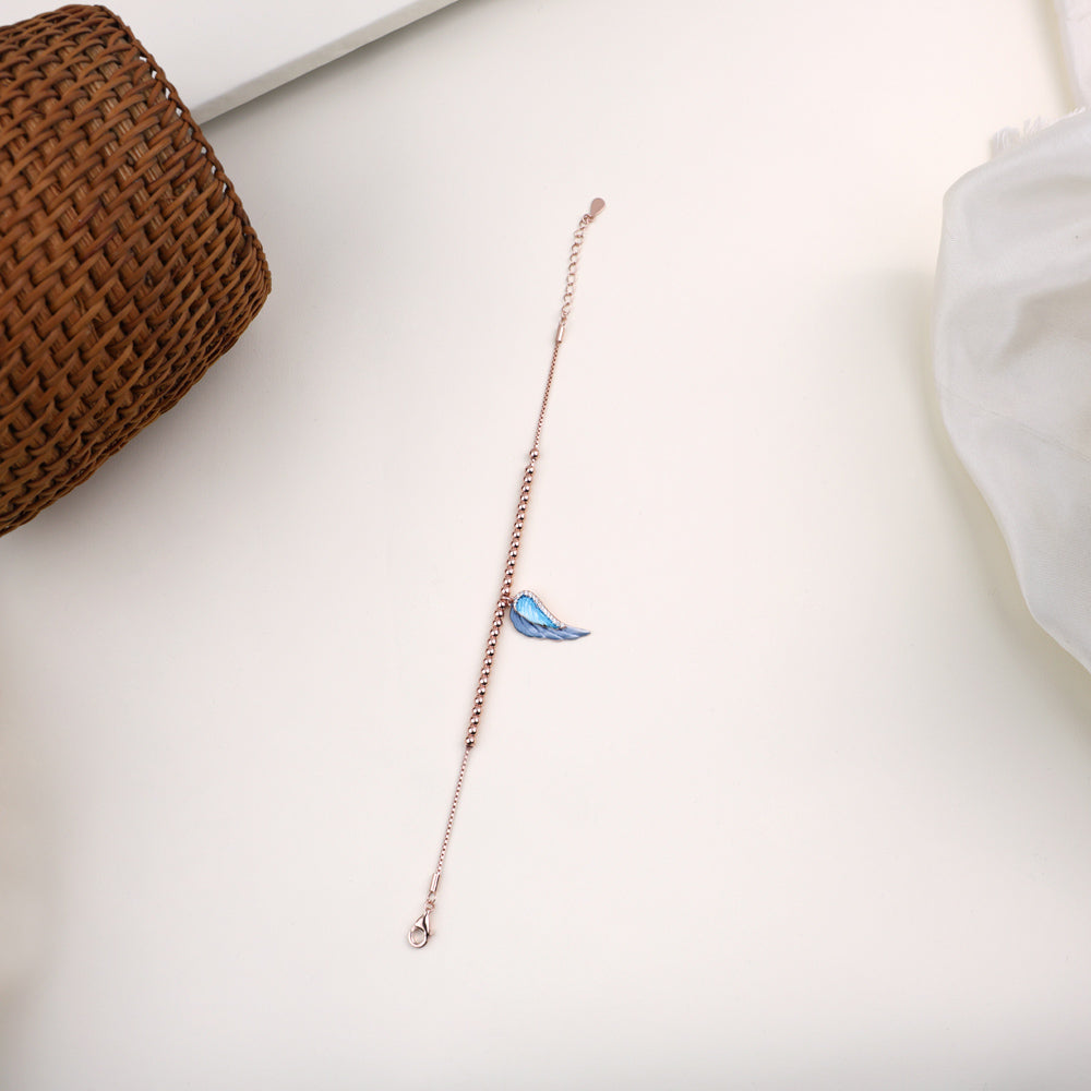 Rose Gold Enamel Bracelet for Gifting| Party Wear