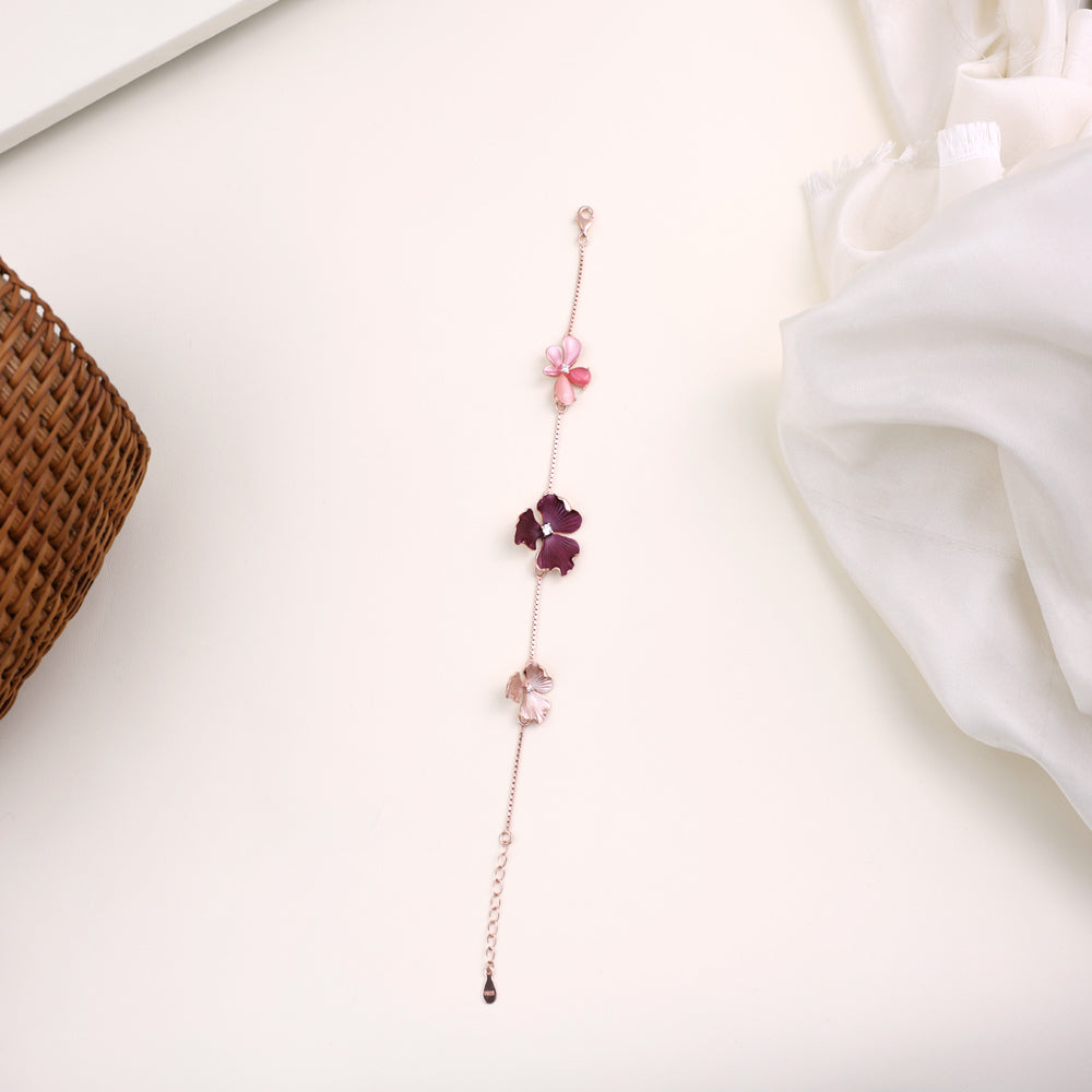 Rose Gold Enamel Bracelet for Women| Office Wear