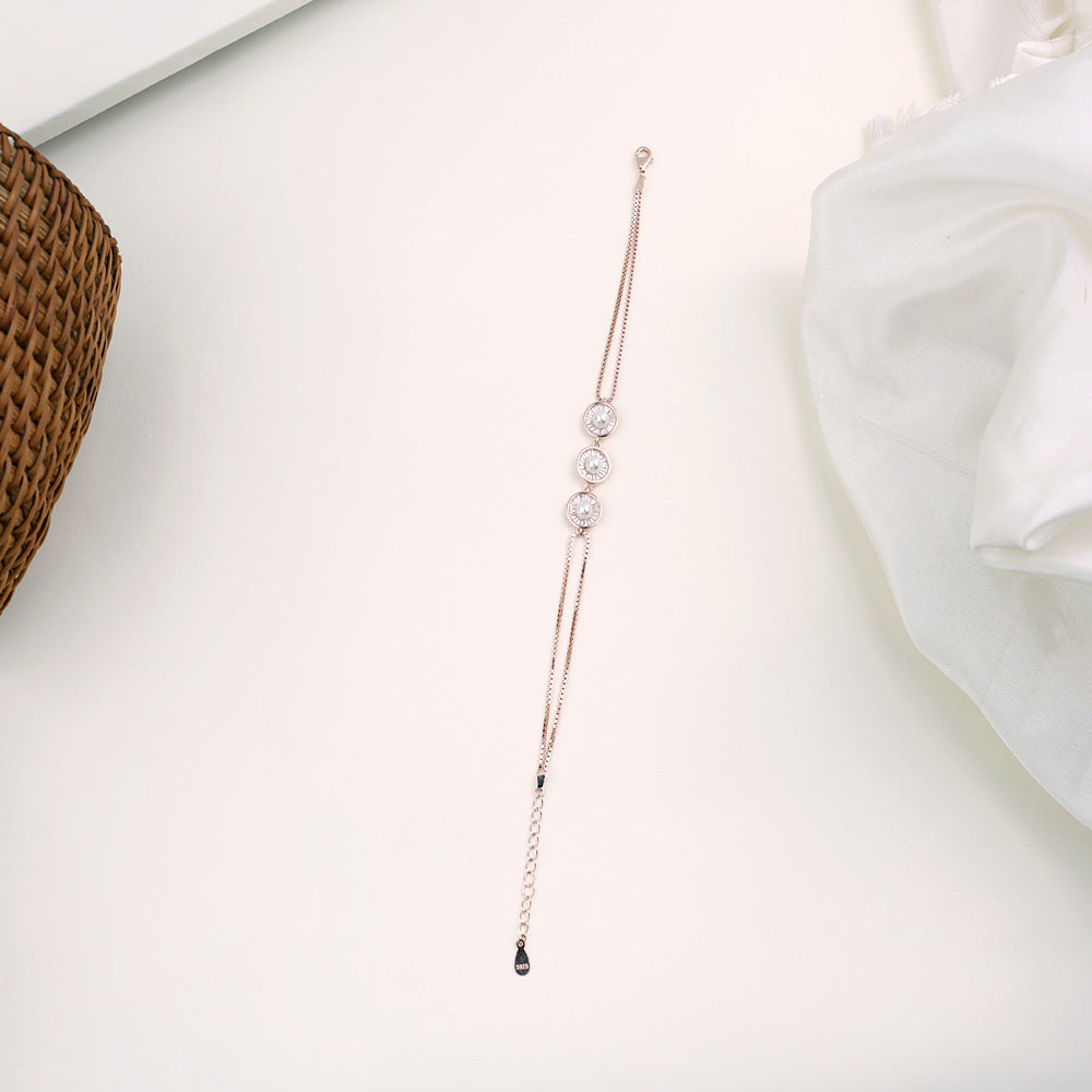 Rose Gold Pearl Bracelet Coimbatore Chennai| Office Wear