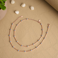 Rose Gold Silver Anklets | 925 Silver Payal Designs