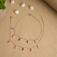 Rose Gold Silver Anklets | Chaneira Jewels