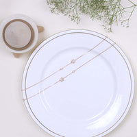 Rose Gold Silver Anklets | Genuine 925 Silver