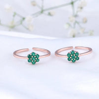 Sample - 92.5 Sterling Silver Rose Gold Toe Ring | Rose Gold & Gold Plated