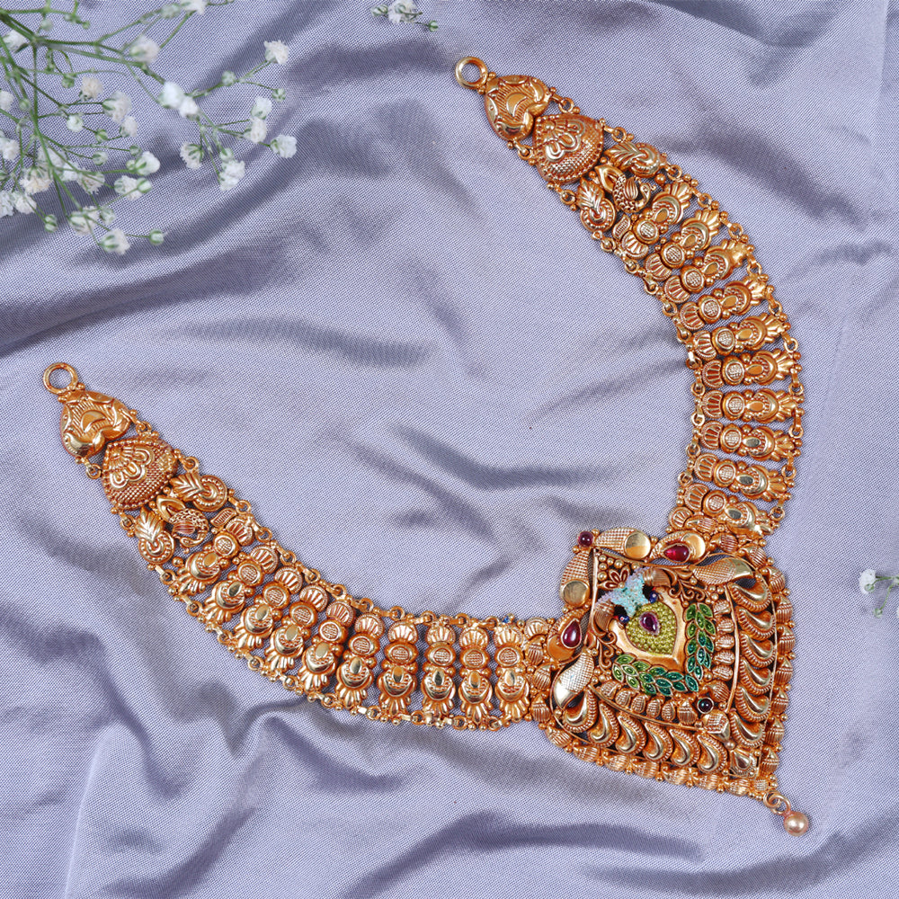 Shop Gold Plated Paper Casting Necklace Online Traditional
