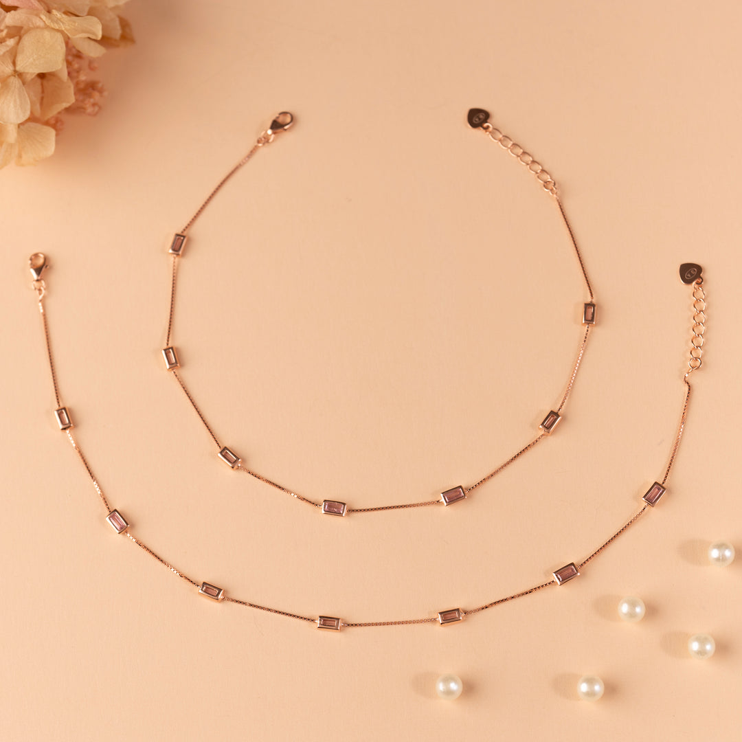 Shop Rose Gold Payal | Free Shipping India