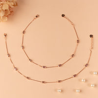 Shop Rose Gold Payal | Free Shipping India