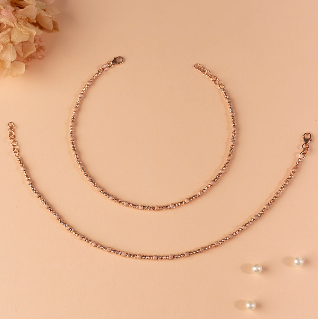 Shop Rose Gold Payal | Traditional Payal Collection