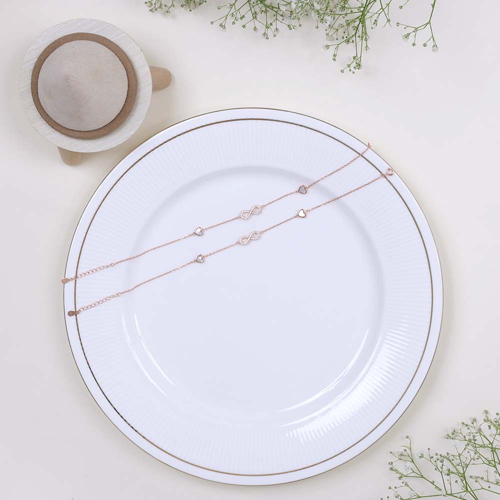 Shop Rose Gold Silver Anklets | 925 Anklets for Women