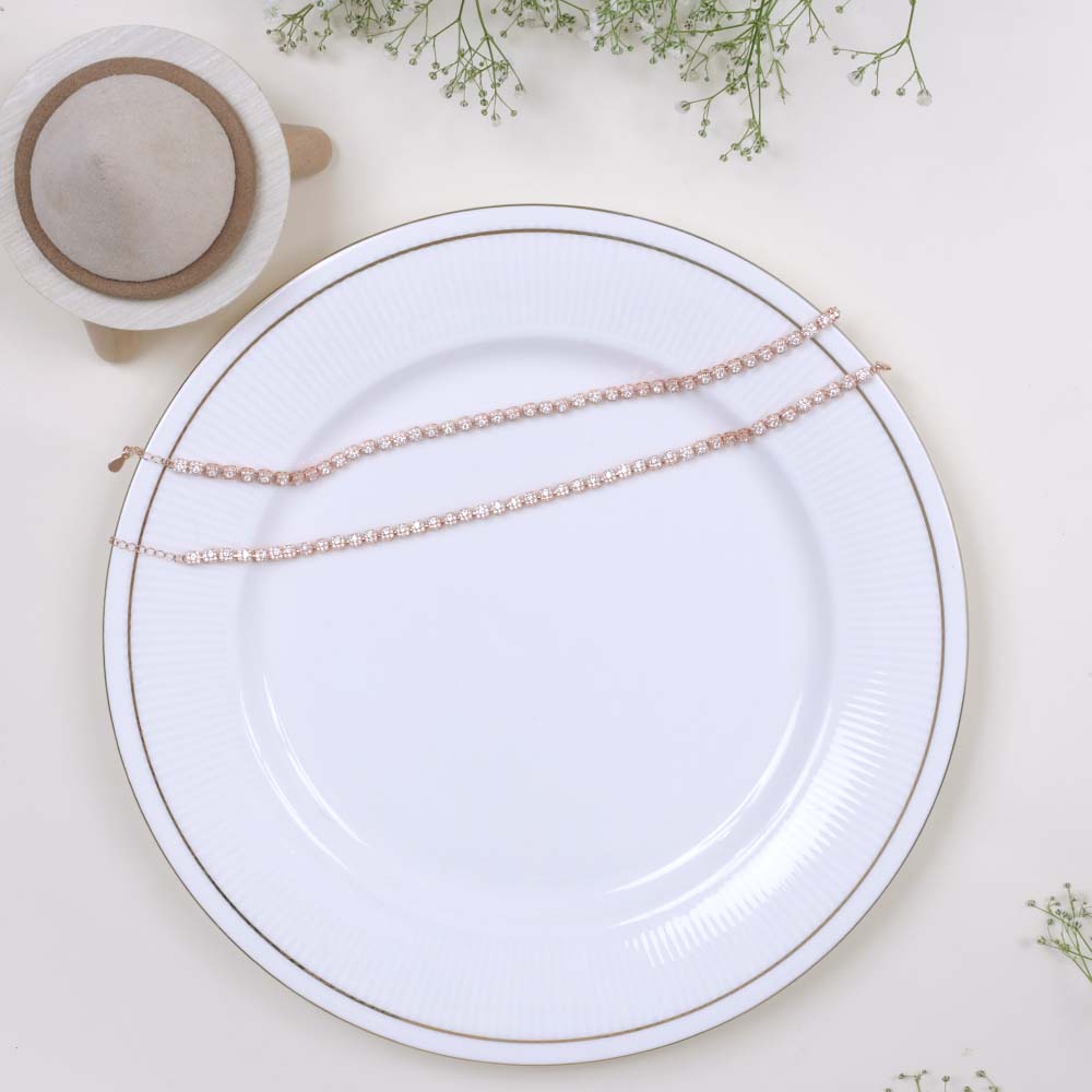 Shop Rose Gold Silver Anklets | Wedding &amp; Gift Collection