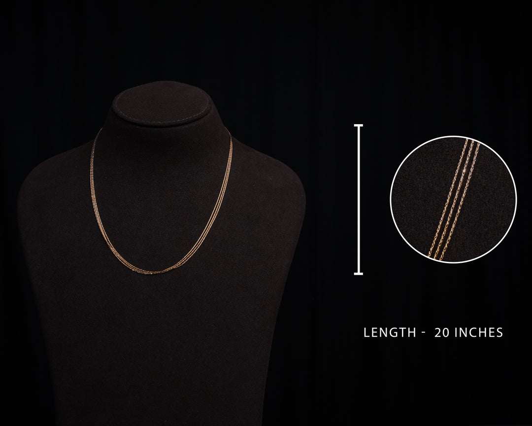 Silver 3 Layers 3 Tone Chain Design | 92.5 Silver Jewellery