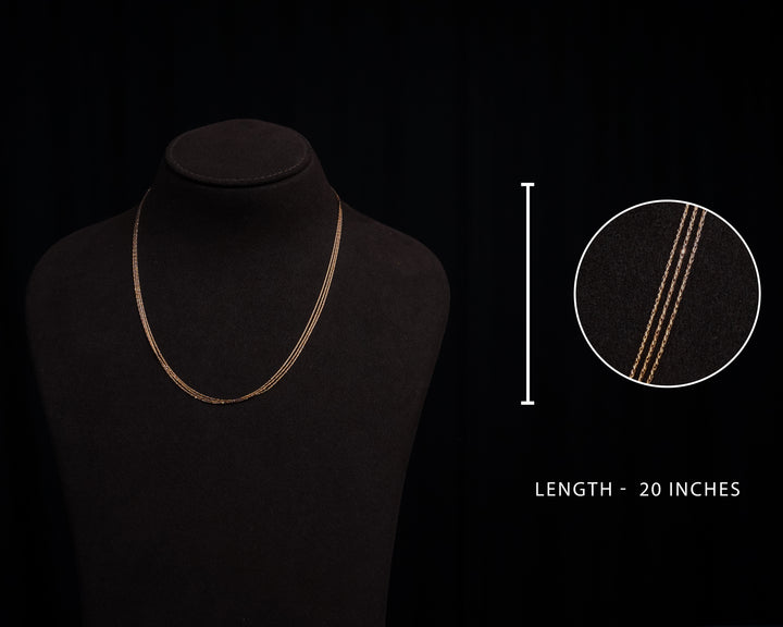 Silver 3 Layers 3 Tone Chain Design | 92.5 Silver Jewellery
