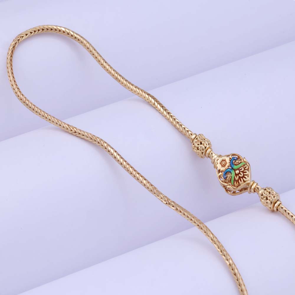 Silver 92.5 Gold Plated Mugappu for Daily & Function Wear