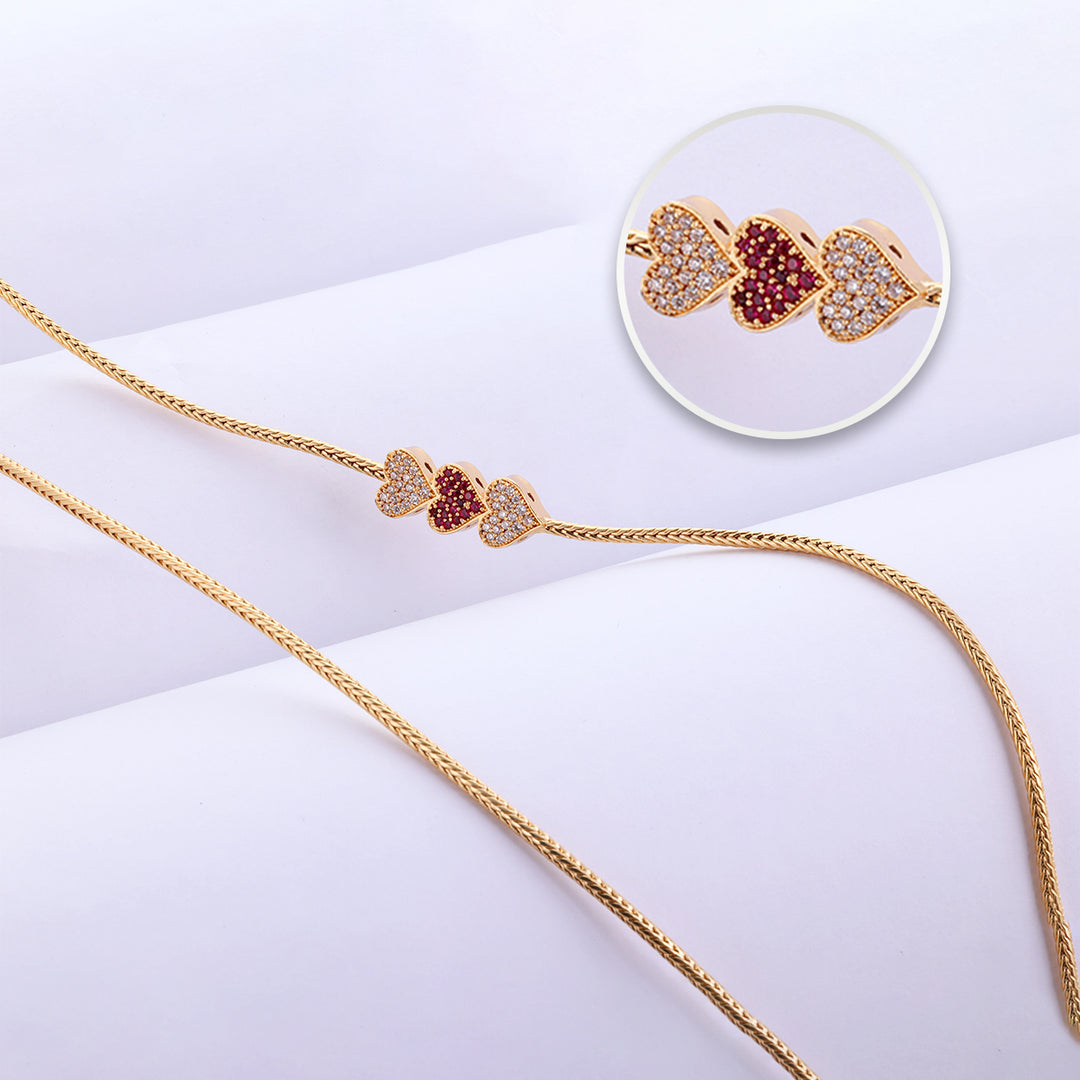 Silver Beautiful Gold Plated Mugappu for Office & Festive Wears