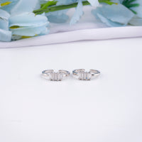 Silver CZ Toe Ring | 92.5 Silver Design | Chaneira Jewels