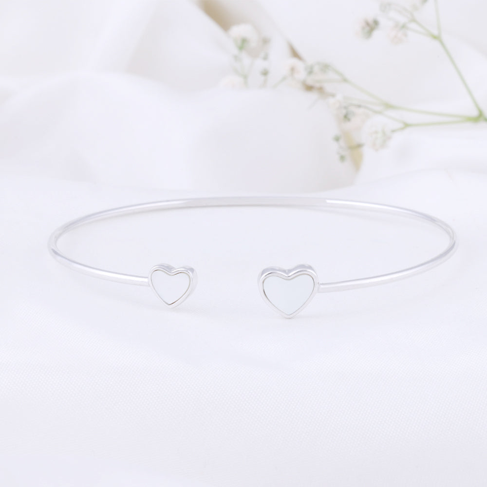 Silver Enamel Stone Kada for Festive Styling | Chaneira Jewels
