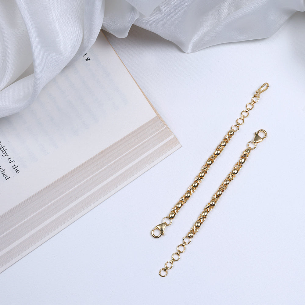Silver Gold Plated Back Chain for Women | Chaneira Jewels