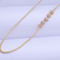 Silver Gold Plated Mugappu — Chain Style