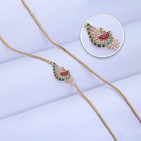 Silver Gold Plated Mugappu for Chain Styling Wear