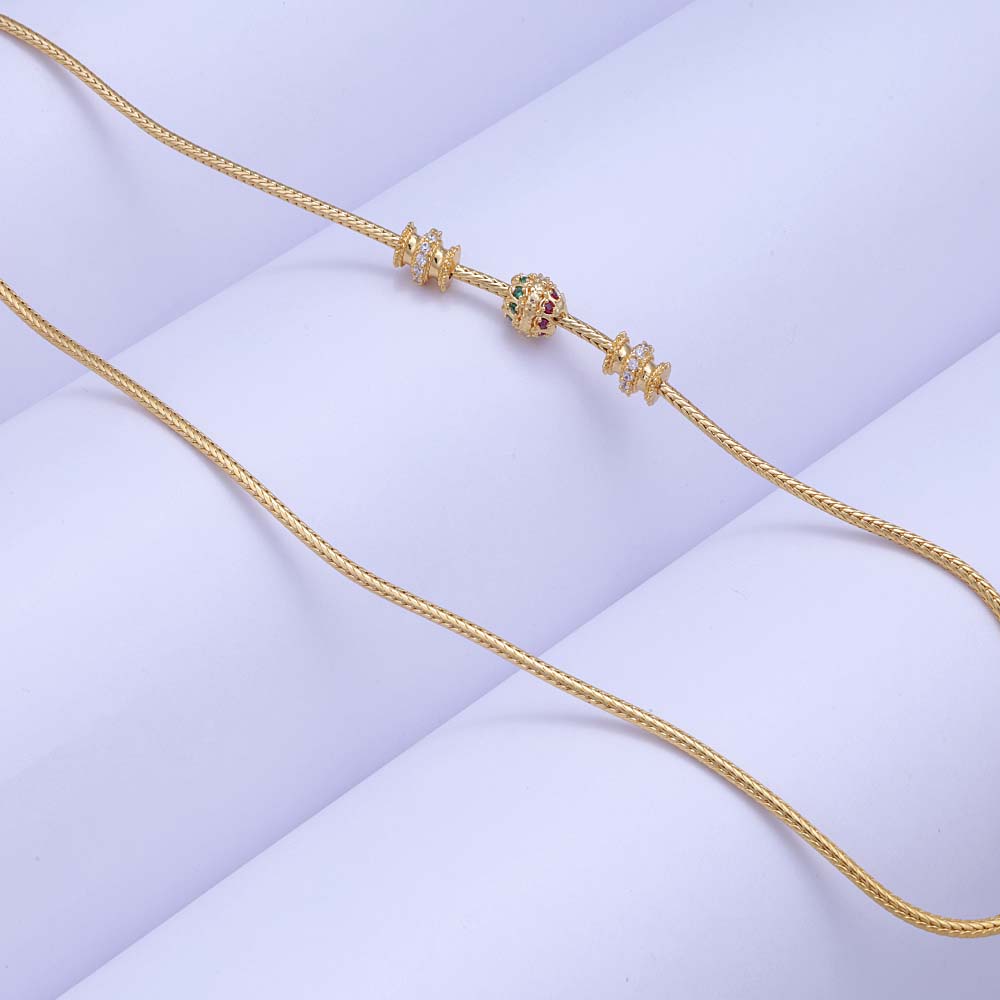 Silver Gold Plated Mugappu for Daily & Function Wear