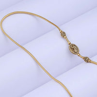 Silver Gold Plated Mugappu for Daily & Function Wears