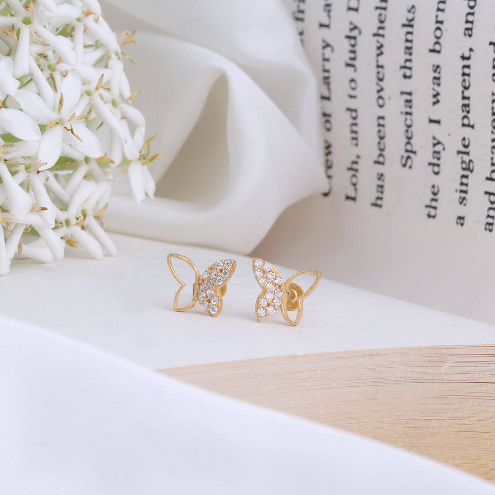 Silver Gold Plated Second Stud for Modern Wear