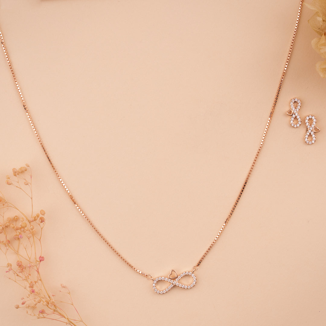 Silver Rose Gold Chain for Gifting | Chaneira Jewels