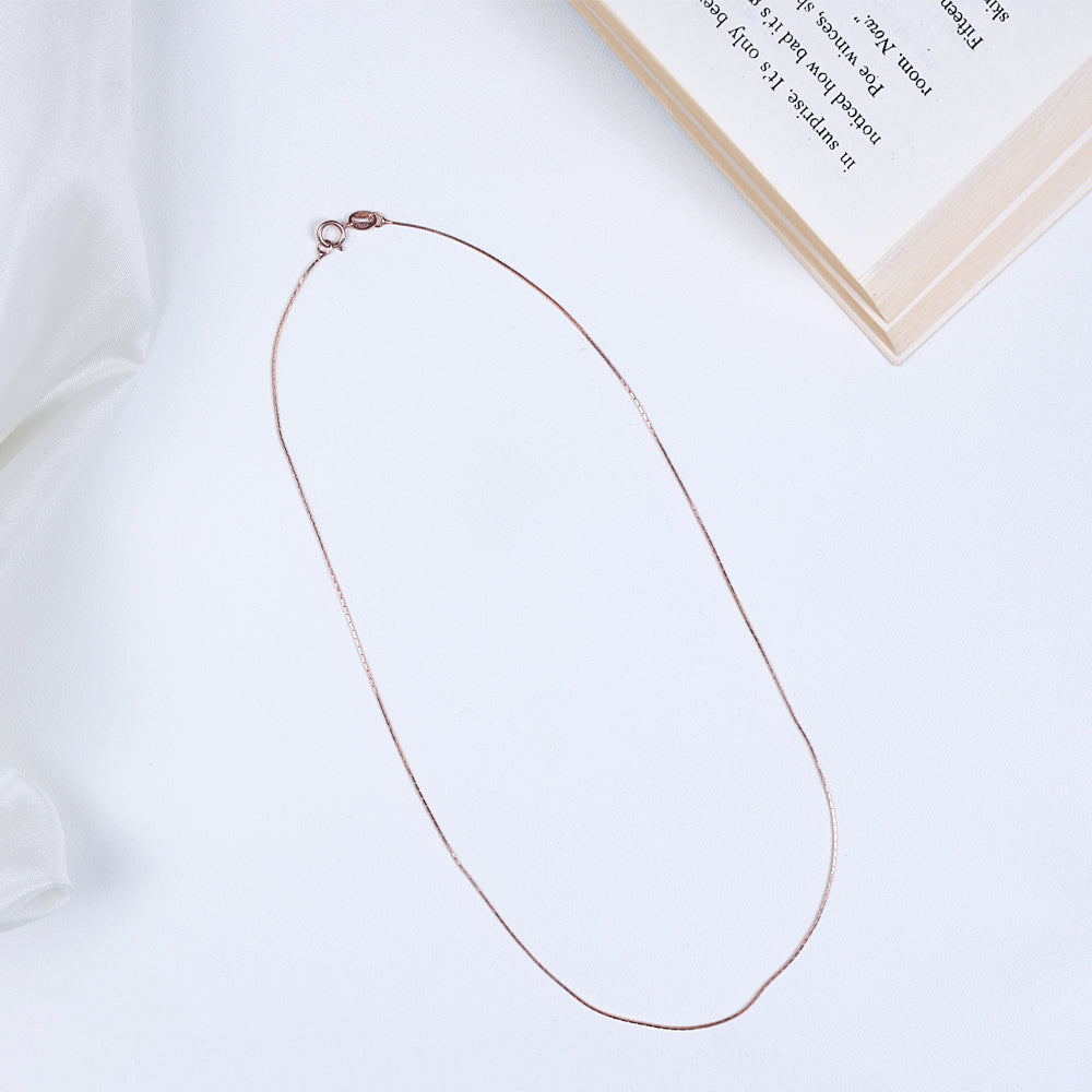 Silver Rose Gold Chain for Women | Chaneira Jewels