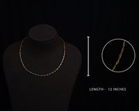 Silver Rose Gold Two Tone Chain Design | 92.5 Silver Jewellery