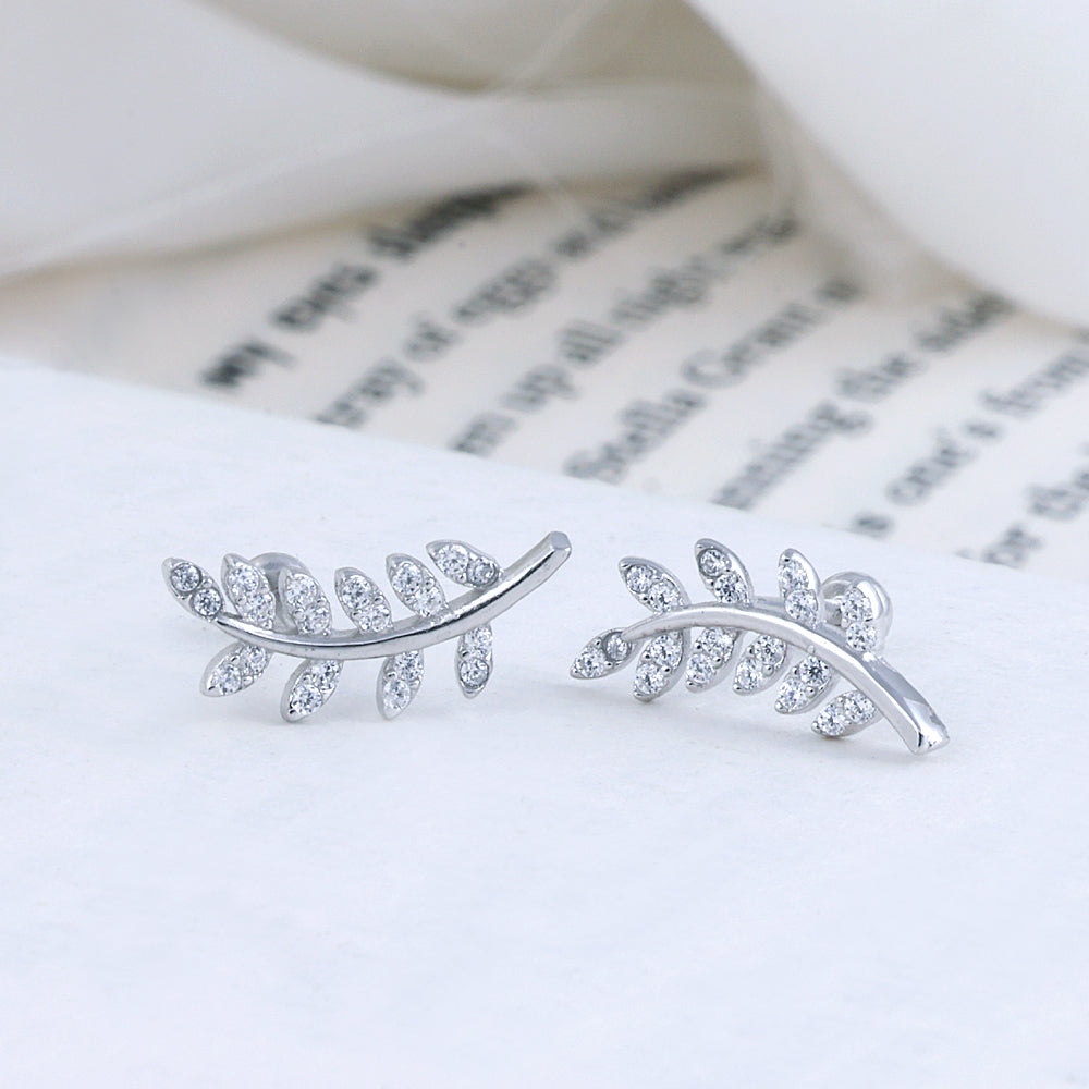 Silver Second Stud Earrings | Contemporary Style