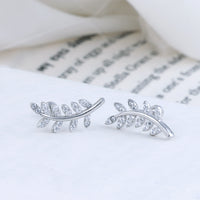 Silver Second Stud Earrings | Contemporary Style