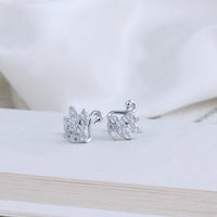 Silver Second Stud Earrings | Daily Wear Style