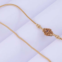 Simple Gold Plated Mugappu Chains — South Indian Look