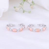 Sparkling Two Tone Toe Ring for Women//Modern
