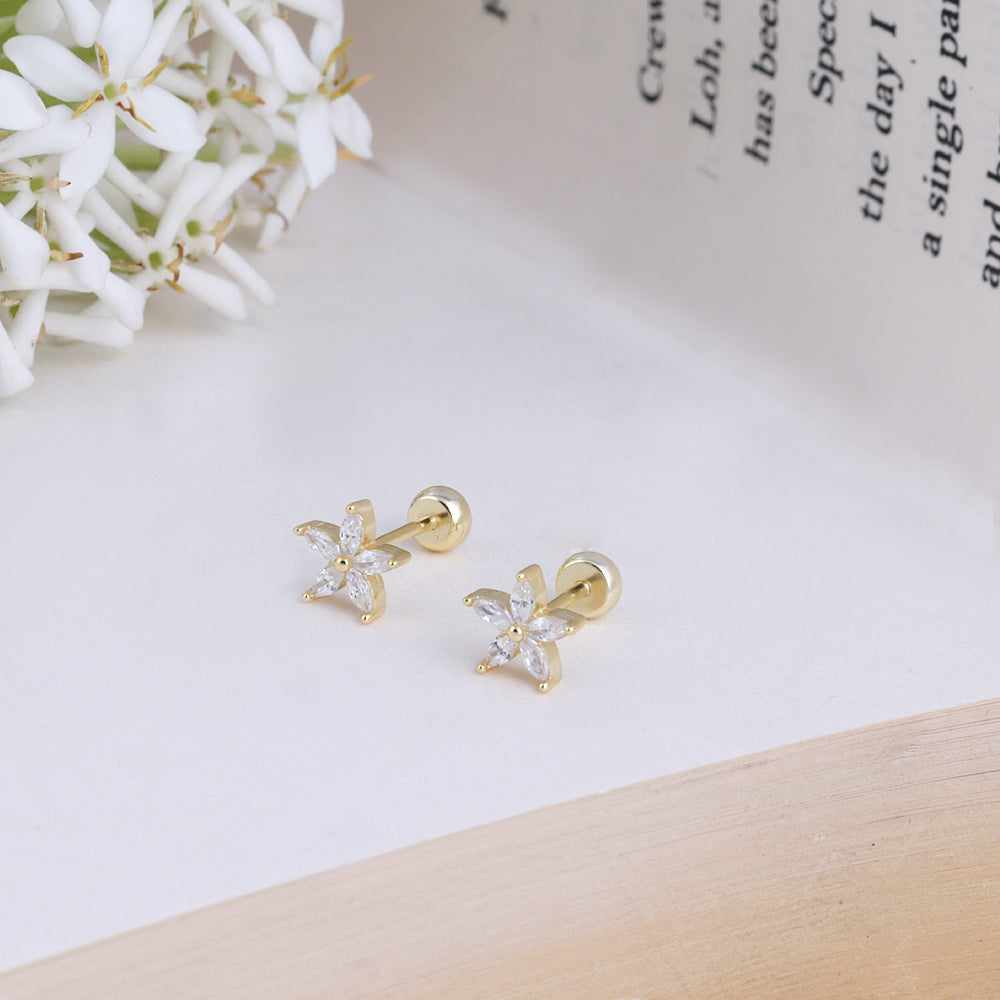 Statement Gold Plated Second Stud Jewellery for Women