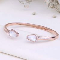 Stylish CZ Rose Gold Kada | Stylish Kada Design