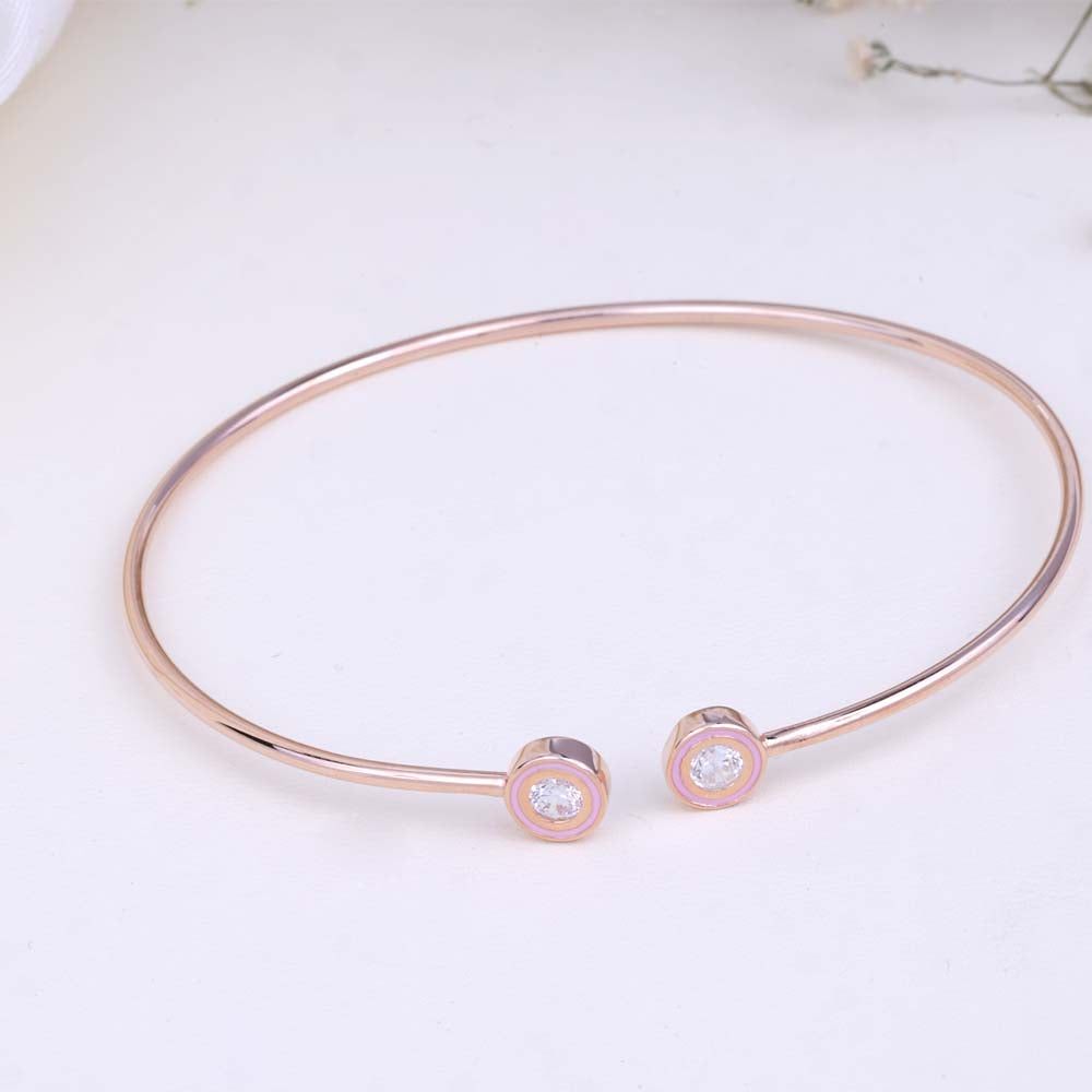 Stylish CZ Rose Gold Kada for Ethnic Wear | Chaneira Jewels