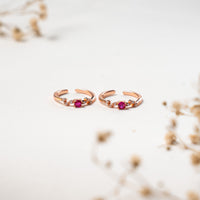Stylish CZ Rose Gold Toe Ring for Women
