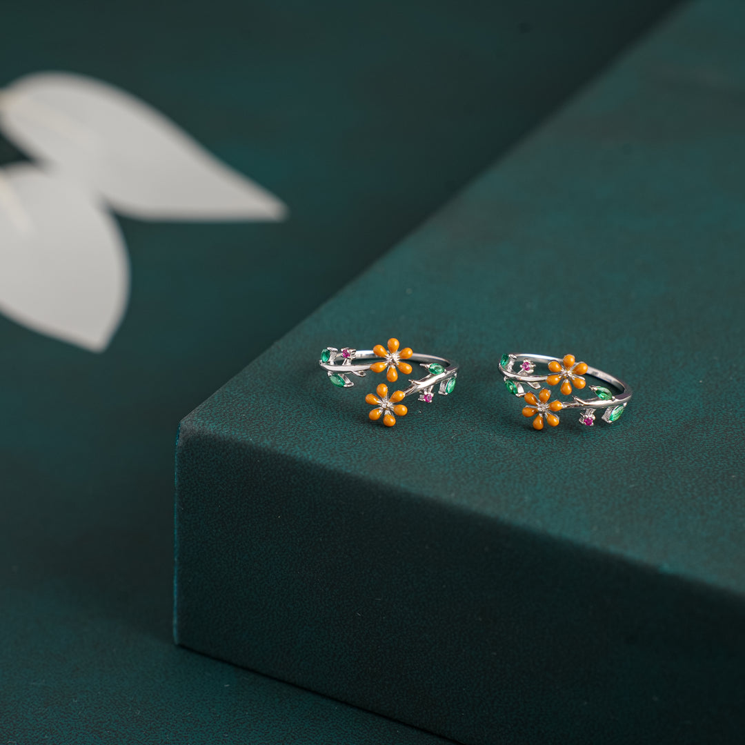 Stylish Enamel Toe Rings for Women/Party Wear