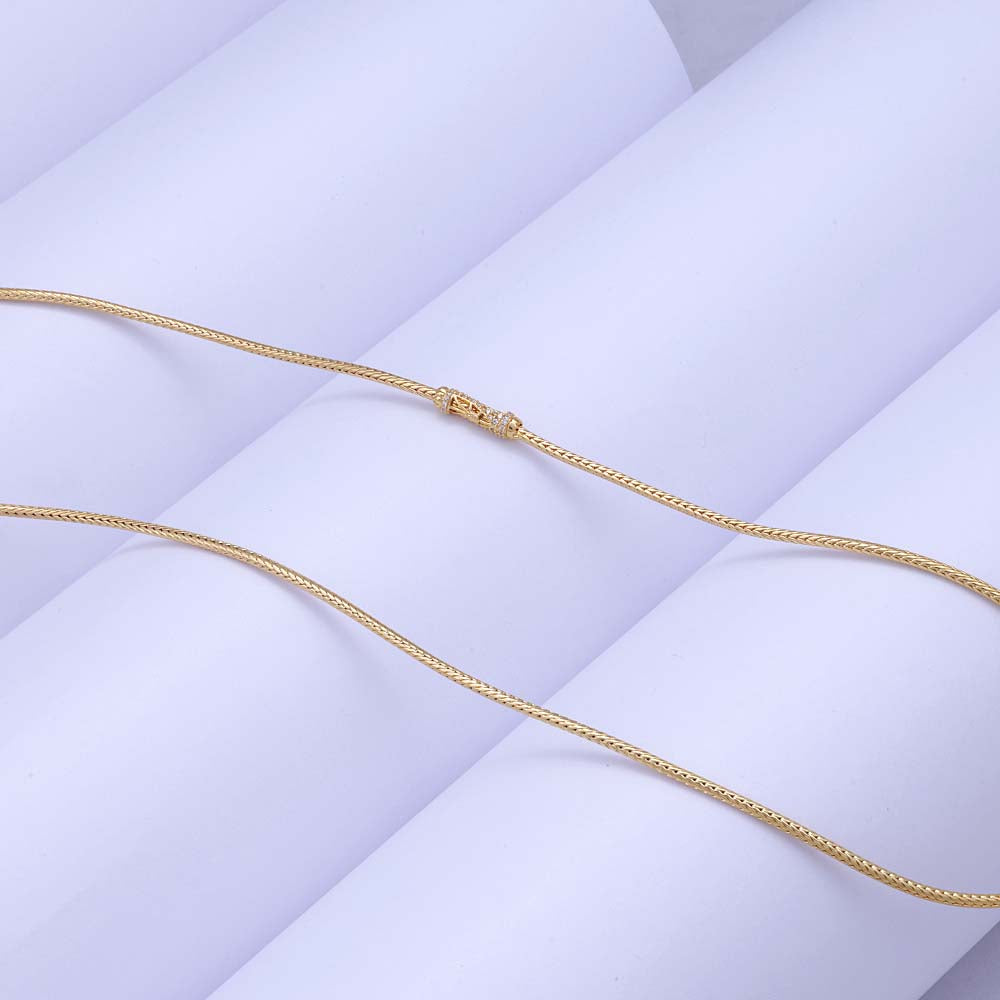 Stylish Gold Plated Mugappu — Chain Style Wear