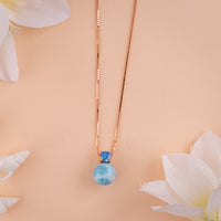 Stylish Italian Rose Gold Chain Pendant Set| Daily Wear