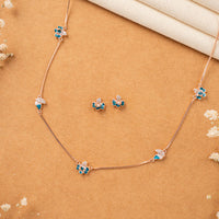 Stylish Rose Gold Enamel Chain for Women