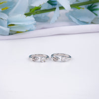 Stylish Silver CZ Toe Ring | Chaneira Jewels