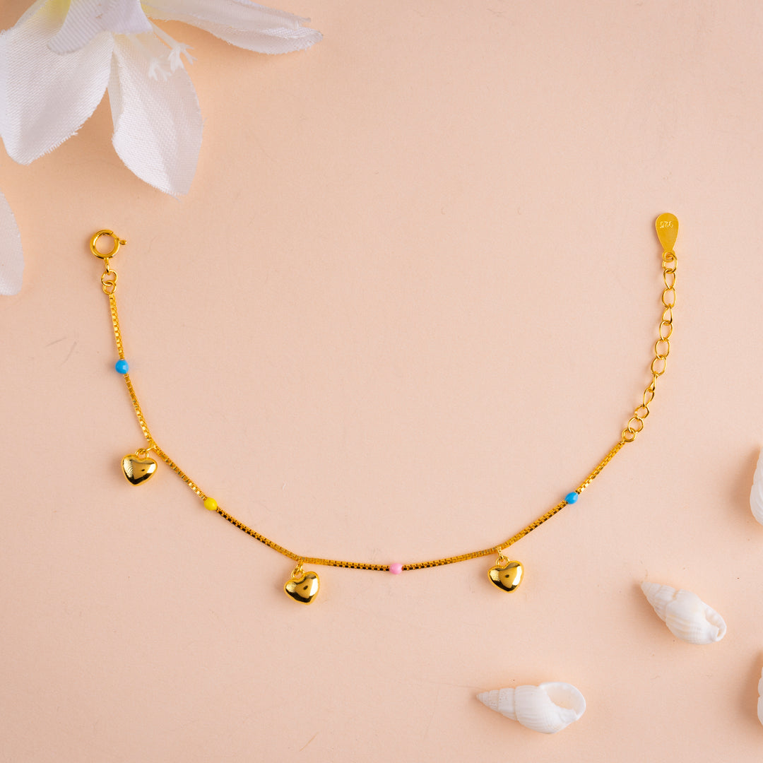 Traditional Baby Gold Plated Charms Bracelet