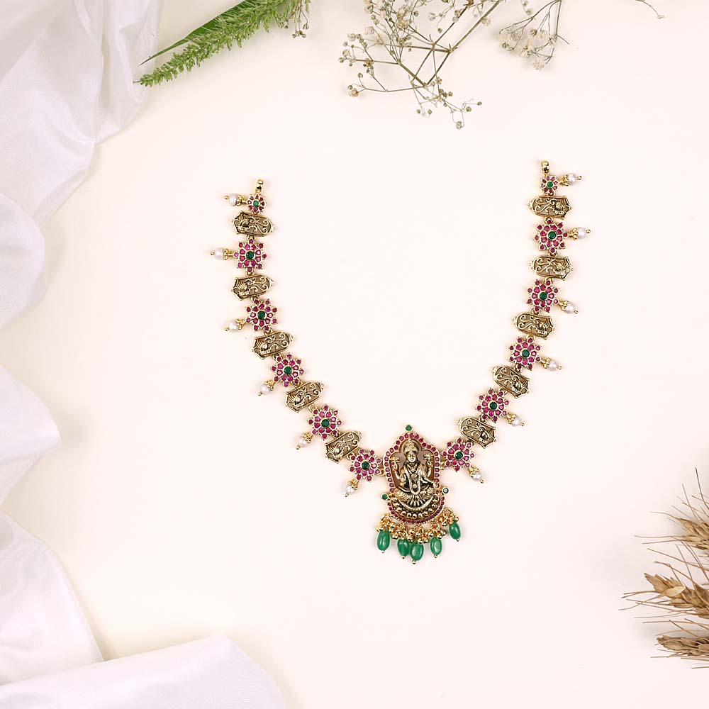Traditional CZ Nagas Necklace
