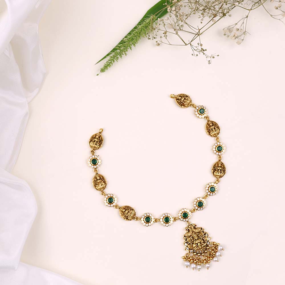 Traditional CZ Nagas Necklace| Temple 