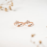 Traditional CZ Rose Gold Toe Ring Coimbatore Chennai
